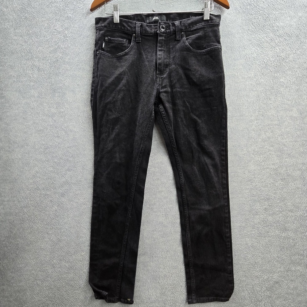 Vans Men Jeans 30X30‎ Black Denim VN0A2Y50BLK 26" Inseam